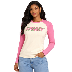 Bonnet en tricot d'hiver pour femmes, modèle Ivory Legacy, rose et vert, pour sororité grecque et confrérie universitaire - Product Image 1