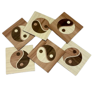 Sous-verres décoratifs en bois d'acacia personnalisés, sous-verres en bois d'acacia naturel, forme carrée, matériel, sets de table et coussinets - Product Image 6