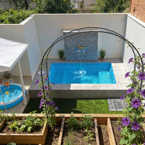 Piscine de Luxe en Fibre de Verre avec Jets Intégrés, Éclairage LED et Système de Chauffage Avancé pour Installations Hôtelières - Product Image 3