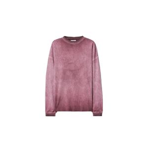 Sweat-shirt oversize délavé à l'acide pour homme, 300 GSM, coton lourd, streetwear, fabrication OEM personnalisée, marque privée - Product Image 6