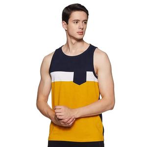 เสื้อกั๊กแฟชั่นผ้าสแปนเด็กซ์สำหรับผู้ชาย, เสื้อกล้ามลำลองสำหรับใส่วิ่งคอเสื้อพิมพ์ลาย2022ฤดูร้อน - Product Image 5