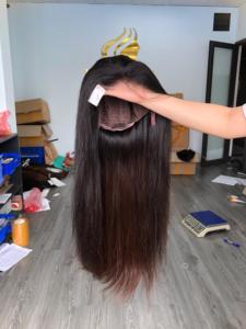 Hot Selling 100% Brazilian Remy Light <b>Brown</b> Lace Front <b>Wig</b> 130-150 Density Pre-Plucked Frontal Straight for Lace Small Cap - Product Image 3