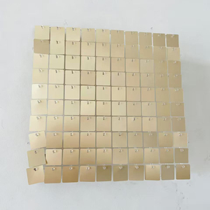 Panneaux en plastique à sequins carrés à clipser de type nouveau, panneaux muraux scintillants, toiles de fond <span class=keywords><strong>pour</strong></span> les mariages, les fêtes, les anniversaires - Product Image 1