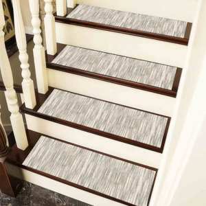 Alfombra con Diseño Kilim, Alfombra Moderna con Rayas 3D, Alfombra Fresca en Beige y Gris - Product Image 3