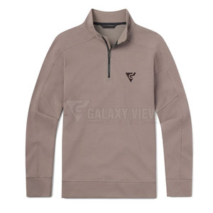 Quarter Zip Training Shirt Moisture Wicking Athletic Top For Active Men Quarter Zip Shirt - Product Image 3