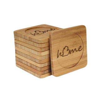 Posavasos Redondo de Madera de Acacia para Mesa de Comedor, para Café, Té y Bebidas, Posavasos de Madera Natural a Bajo Precio - Product Image 2