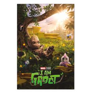 <b>Marvel</b> I Am Groot Poster Digital <b>Printing</b> Chill Time Hanging Decoration - Product Image 1