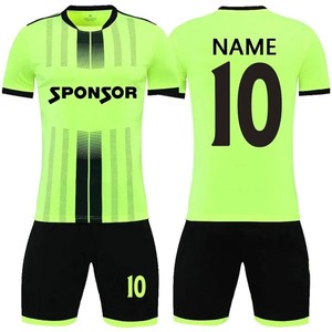 Maillot de football unisexe de haute qualité, uniformes et tenues de football, manches courtes, respirant, léger, vêtements de football par sublimation - Product Image 1