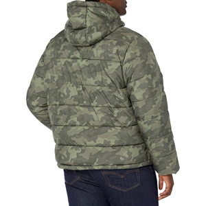 Chaqueta de Invierno Acolchada de Lona Personalizada al por Mayor para Hombre con Logotipo Personalizado, Transpirable e Impermeable - Product Image 3
