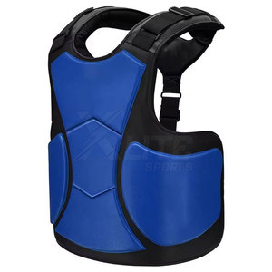 Protège-poitrine en cuir durable pour l'entraînement aux arts martiaux, protection corporelle avec absorption des chocs, confort et mobilité - Product Image 4