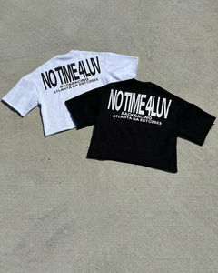 NUEVA Camiseta Personalizada para Hombre, Transpirable, Ligera, Estilo Vintage, Corte Holgado y Recortado, con Acabado Desgastado y Lavado Ácido - Product Image 5