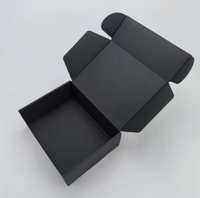 Boîte à chaussures pliable noire personnalisée en gros, carton ondulé, impression de logo, emballage de luxe pour baskets/talons/mocassins de marque