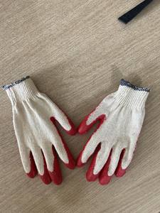 Gants de sécurité en coton latex enduit de caoutchouc vietnamien, anti-coupure, antidérapants, réutilisables, tricotés, 10 jauges, protection pour le jardinage - Product Image 6