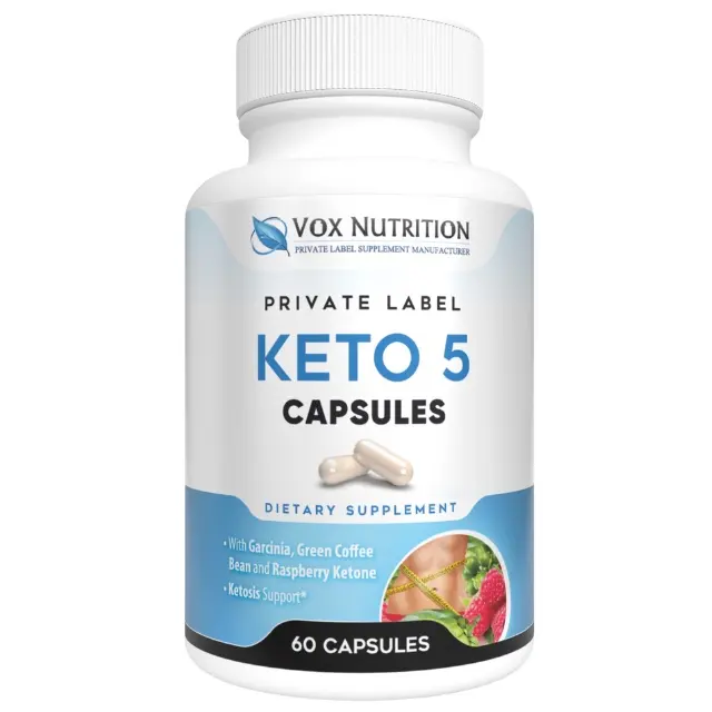 Keto 5 Vox Nutrition Jumpstart Ketosisを出荷する準備ができています