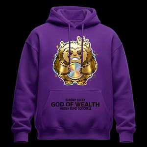 Felpa con Cappuccio di Lusso da Uomo 450g, Serie Sunday Elf, Ricamo Grafico, Cotone Felpato di Alta Qualità, Oversize, Personalizzabile - Product Image 2