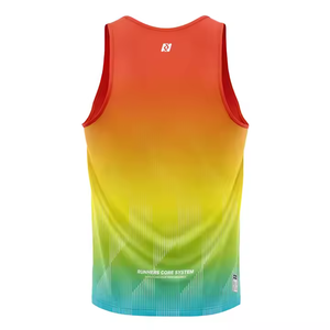 Vêtements de sport personnalisés OEM ODM débardeur de course léger sans couture et respirant pour les équipes vêtements de sport hauts maillots - Product Image 2