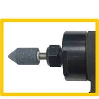 Mini-meuleuse d'angle industrielle 6 mm (à commande par bouton) pneumatique compacte 0,35 CV 20 000 tr/min pour travaux de précision, finition peinture noire anti-rides