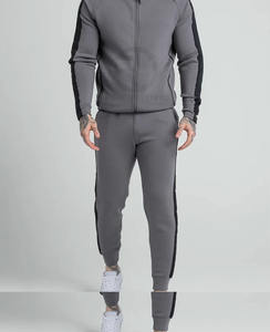 Nuevo chándal a rayas para hombre, traje de dos piezas con cremallera, otoño moda Primavera, sudaderas y pantalones de chándal, conjunto de ropa deportiva masculina de talla grande - Product Image 3