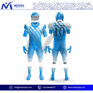 Uniformes de fútbol americano de diseño personalizado OEM para hombres, uniforme de fútbol americano holgado de secado rápido de alta calidad para hombres - Product Image 4