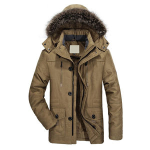 Nouvelle mode pour la saison d'hiver veste Parka coupe-vent pour hommes vêtements d'extérieur à capuche de grande taille avec veste Parka pour hommes de qualité supérieure - Product Image 5