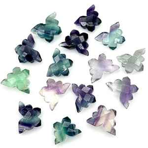 Top qualité Multi Fluorite papillon pierre précieuse papillon sculpté à la main avec pierre taillée à la main polonaise pour boucle d'oreille collier artisanat Design - Product Image 1