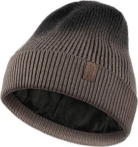 Fabrication de mode chaud Super doux doublé Beanie doux Satin doublé tricot chapeau Ski à revers casquette hiver Beanie chapeaux pour hommes femmes chapeau - Product Image 2