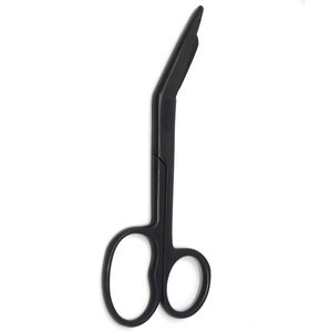 Ciseaux d'opération en gros à revêtement noir avec sonde latérale en acier métallique à usage unique ciseaux de pansement chirurgical pour usage hospitalier - Product Image 5