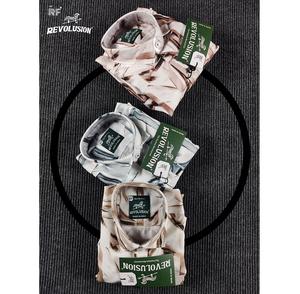 Chemise à manches longues pour hommes en tissu de qualité supérieure Design flammé importé Élégant Vintage Géométrique Offre un confort supérieur pour la cérémonie - Product Image 4