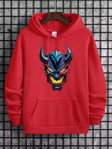 Nueva Sudadera con capucha de sublimación animada para hombre: diseño 3D, sudadera oversize bordada - Product Image 5