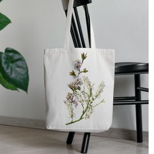 ถุงช้อปปิ้งผ้าแคนวาสสำหรับใส่ของที่จำเป็นมีสไตล์เป็นมิตรกับสิ่งแวดล้อมกำหนดโลโก้ได้เอง - Product Image 4