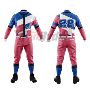 Uniformes de béisbol 2024 ligeros OEM Ropa deportiva de secado rápido El mejor diseño con conjuntos transpirables de material de poliéster - Product Image 4