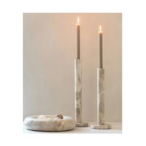 <b>marble</b> <b>candle</b> holder handcrafted pillar stand suitable for wedding centerpiece spa meditation festive events and table styling - Product Image 3