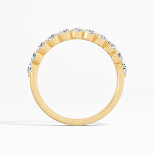 แหวนเพชรสำหรับงานแต่งงาน14K 18K ที่ผ่านการรับรอง VVS-VS หรูหราขนาด0.66กะรัตเครื่องประดับที่ผ่านการรับรองพิเศษส่งตรงจากห้องทดลอง - Product Image 4