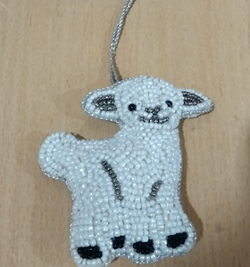 Decoraciones Navideñas Modernas de Alta Calidad con Zari Blanco de 3 Pulgadas, Venta Caliente al por Mayor, Suministros Festivos Económicos y Alegres - Product Image 3