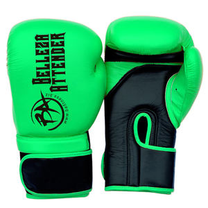 Gants de boxe et de combat MMA demi-doigts avec logo personnalisé pour adultes Gants d'entraînement en cuir respirant - Product Image 1