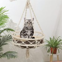 Hamac en macramé pour chat, lit-balançoire pour chat, pratique pour les amis animaux, pour entrer et sortir du vietnam