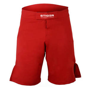 Shorts MMA personnalisables en Spandex/Polyester de haute qualité pour hommes, avec logo imprimé par transfert thermique, vente en gros de vêtements d'arts martiaux - Product Image 2