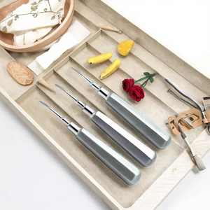 เครื่องมือถอนรากฟันแบบแมนนวล ทำจากสแตนเลสสตีล ออกแบบตามสั่ง สำหรับเครื่องมือทันตกรรมและศัลยกรรมกระดูก ผลิตในประเทศปากีสถาน - Product Image 5