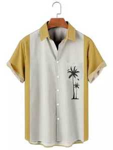 T-shirt d'été hawaïen 2026 de haute qualité, entièrement sublimé, résistant aux intempéries, imprimé vintage pour hommes - Product Image 4