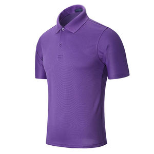 Camisas de Manga Corta de Algodón de Punto con Logotipo Bordado Personalizado de Alta Calidad, Antiarrugas, para Hombres, Uniformes de Negocios - Product Image 3