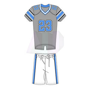 Uniforme de Fútbol Americano Corto y Transpirable de Diseño Premium de Alta Gama para Equipos, Nombres de Equipos Personalizables, Material de Spandex/Poliéster - Product Image 2