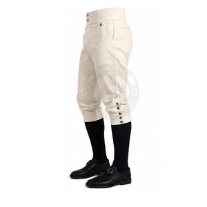 Comfortable Fit Men's Napoleonic War Trouser Straight Classic <b>Period</b> Design Neat Stitching Secure Fastening Canvas Lightweight - Product Image 3