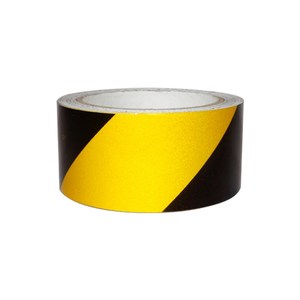 Cinta Reflectante Amarilla y Negra de 5 cm x 10 m, Tira Reflectante para Propósitos de Advertencia - Product Image 1