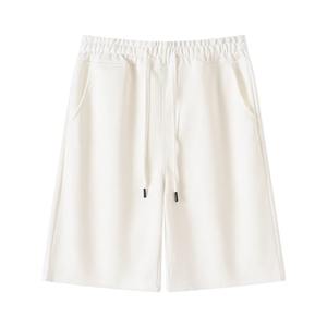 Shorts décontractés pour hommes, style américain, épais, tendance estivale, couleur unie, sport, mi-longs, coupe ample, vêtements de plage - Product Image 1