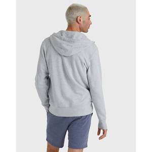 Wholesale Custom Men's <b>Thick</b> Full Zip up 100% Cotton <b>Fleece</b> Hooded <b>Jacket</b> Outerwear Training Wear Winter Warm - Product Image 4