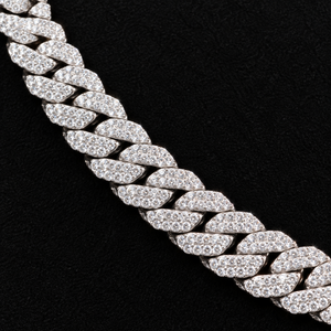 Nuevo Collar de Cadena Cubana de 12 mm con Moissanita CVD, Certificado GRA, Plata 925, Estilo Hip Hop, para Hombre, con Caja de Regalo - Product Image 2