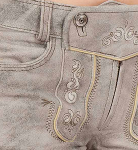 Fábrica de alta calidad Fabricación Bavarian Short Custom Lederhosen Shorts Mujeres Hecho en Pakistán - Product Image 6