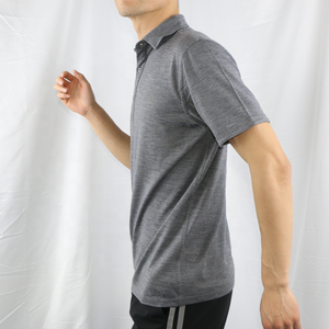 เสื้อโปโลผ้าตาข่ายระบายอากาศแขนสั้นสำหรับผู้ชายเสื้อโปโลปักโลโก้เสื้อยืดกอล์ฟพิมพ์ลายเสื้อโปโล - Product Image 4