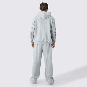 ชุดวอร์มผู้ชายแบบมีฮู้ดทรงปกติ รุ่นใหม่ล่าสุด สีพื้น สำหรับฤดูหนาว ผลิตโดย OEM - Product Image 6