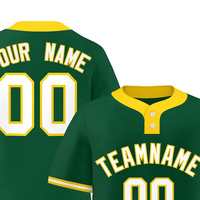 Maillots de baseball personnalisés pour hommes en gros – Tissu respirant, logo personnalisé, séchage rapide, col en V, noms d'équipes personnalisés, couleurs et designs sur mesure